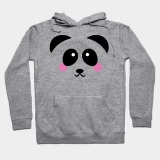 Happy Panda Bear Face Kawaii Hoodie